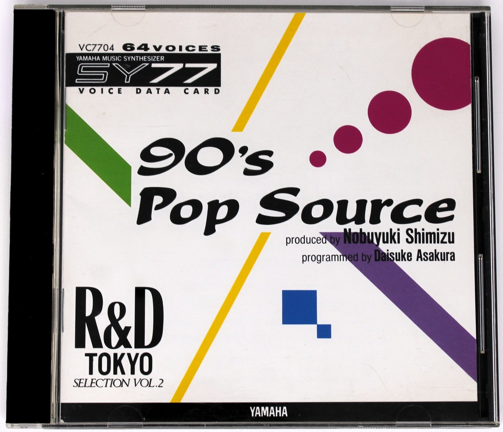 Yamaha SY77 90's Pop Source Voice Data Card For Yamaha SY77 and TG77