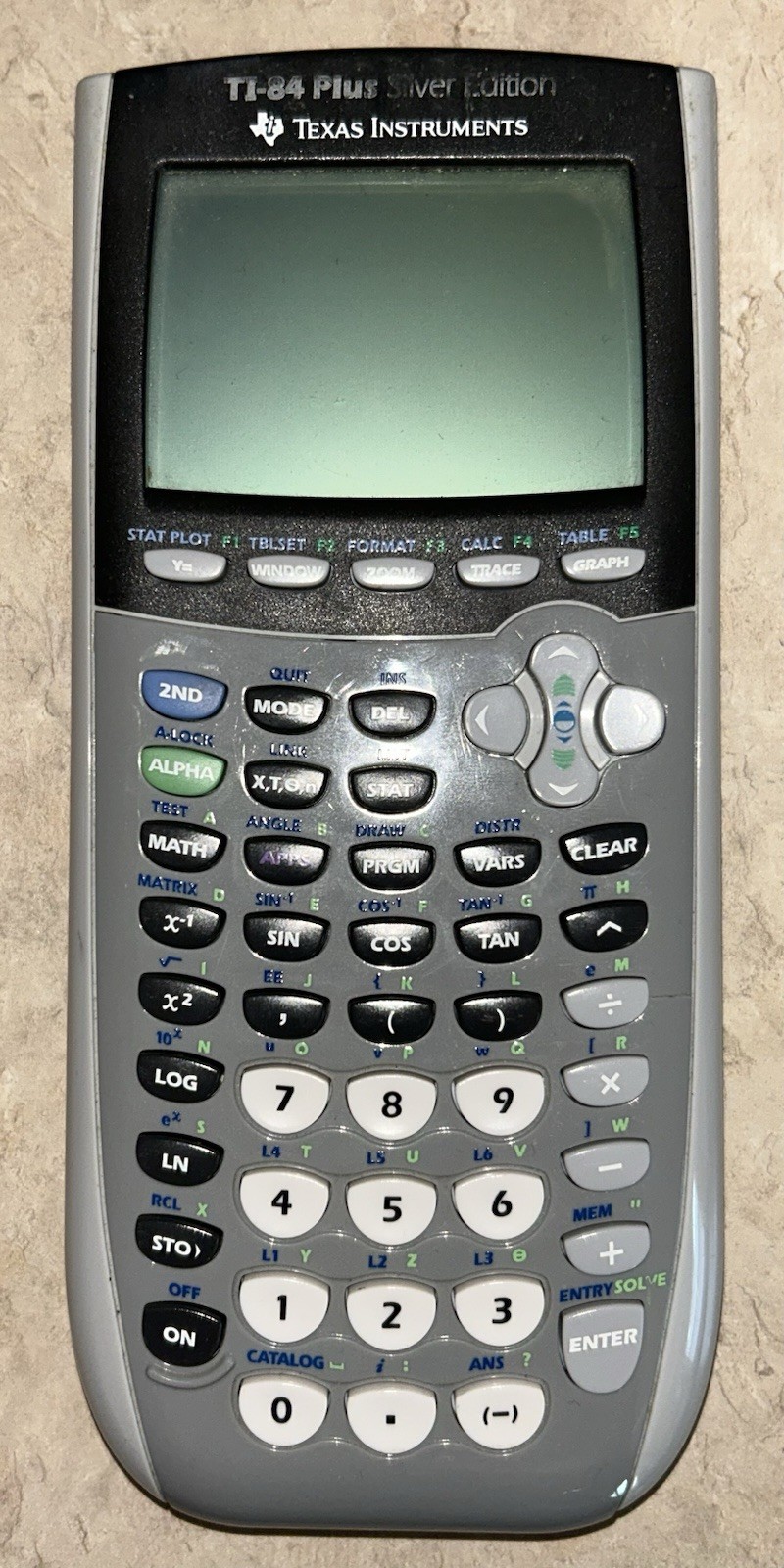 Texas Instruments TI-84 Plus Silver Edition Graphing Calculator Tested WORKING