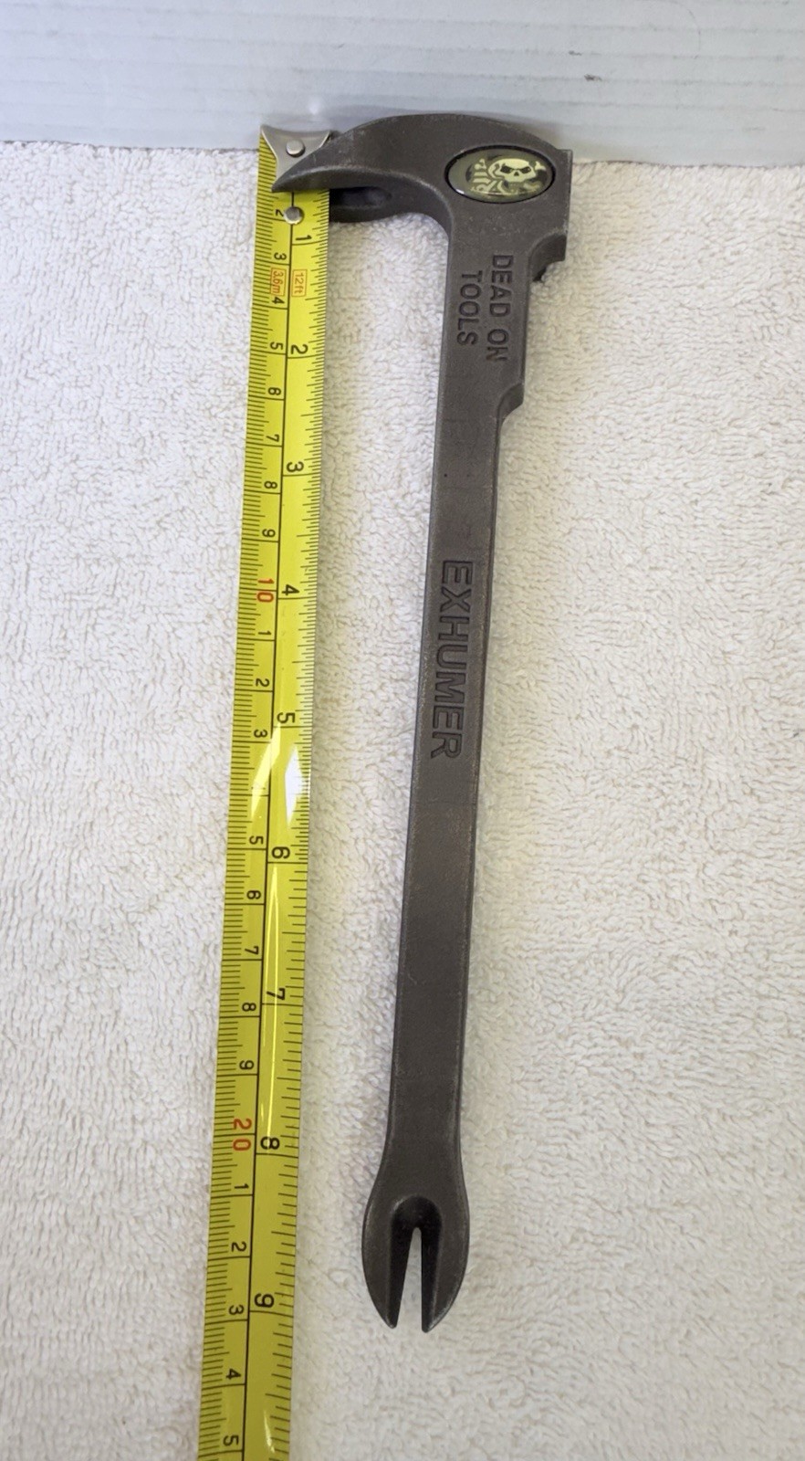 Dead On Tools EXHUMER Demolition Wrecking Pry Bar Nail Puller Skull Logo