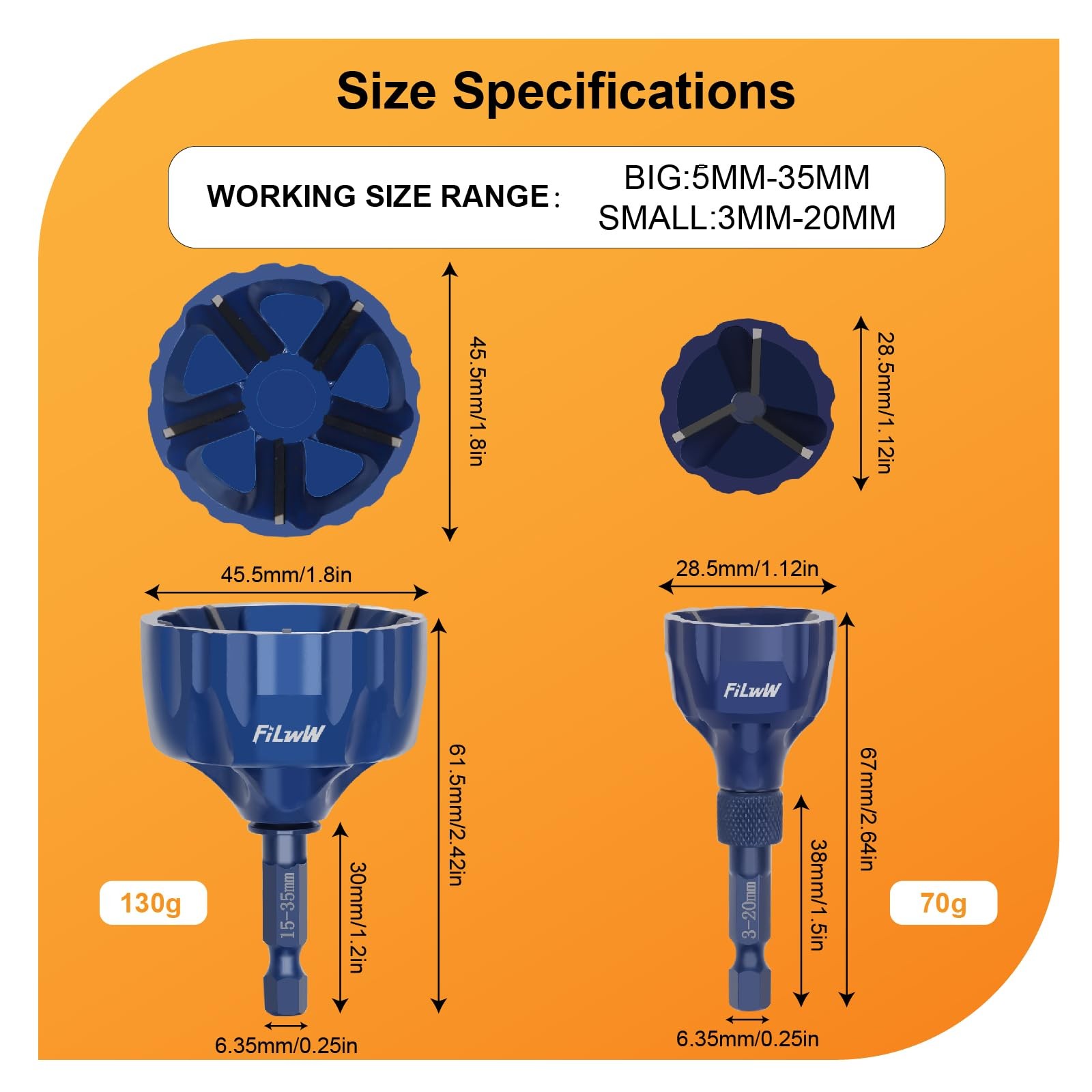 Deburring External Chamfer Tool Set, Tungsten Carbide Chamfering Drill Bit, D...