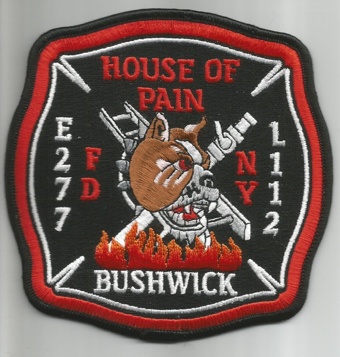 New York City - FDNY Engine-277 / L-112  House-Pain, NY (4.5" x 4.5") fire patch