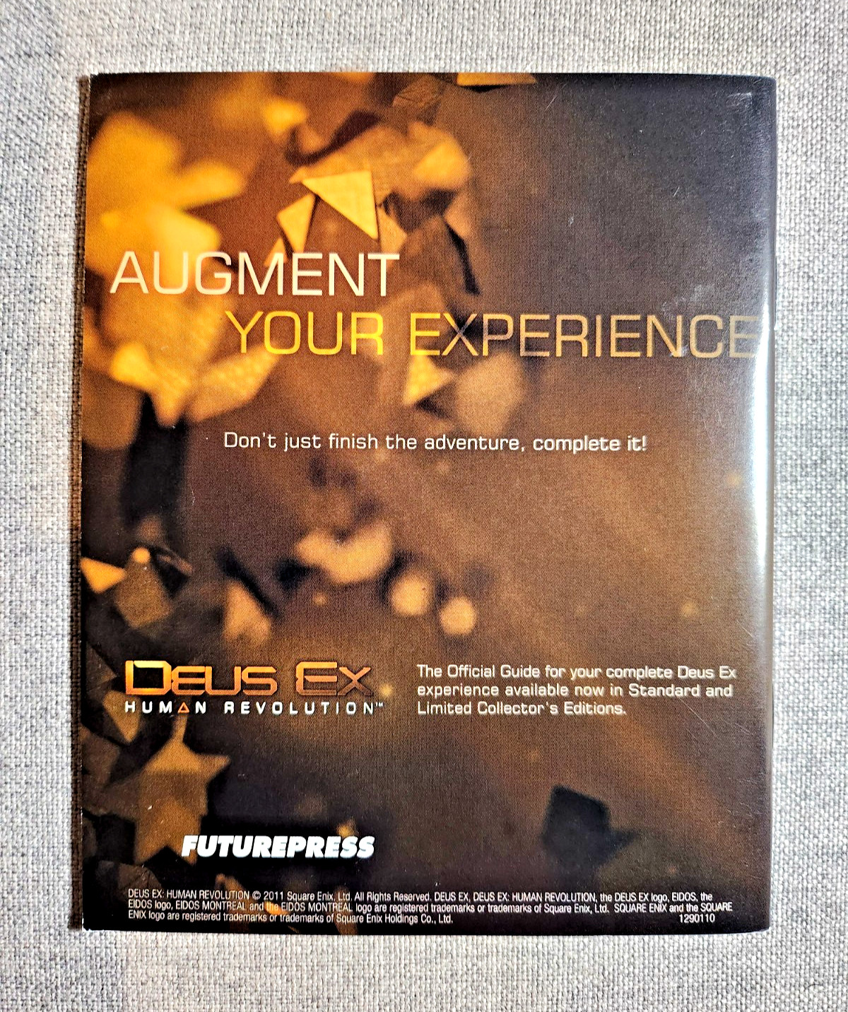 Deus Ex Human Revolution Instruction Manual Only - PlayStation 3