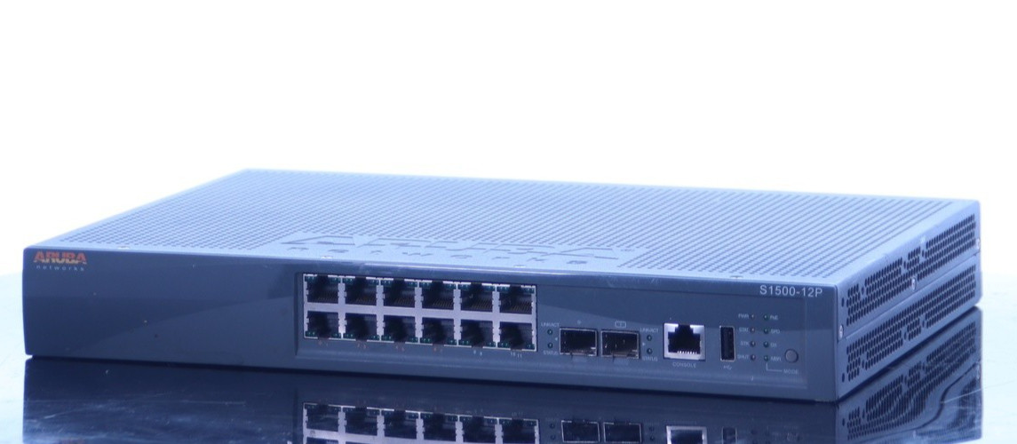 Aruba S1500 S1500-12P 12-Port Mobility Access GigE PoE+ Switch, ARSW1512