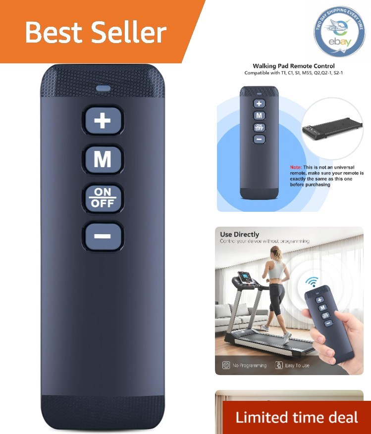 User-Friendly Treadmill Remote Control - Black Infrared for Walking Pad Series