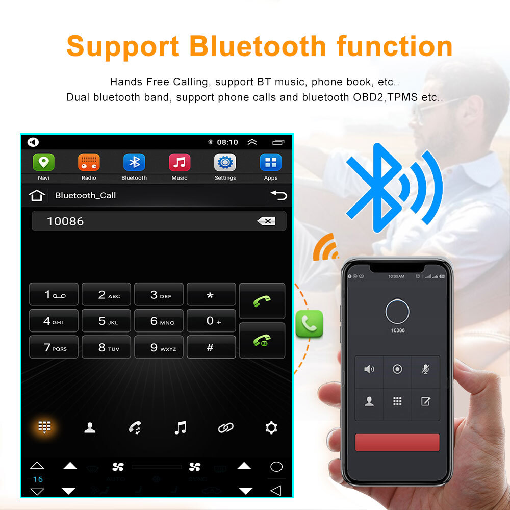 12.1 Inch Android 14 Tesla Car Stereo For Toyota Land Cruiser 2008-2015 player