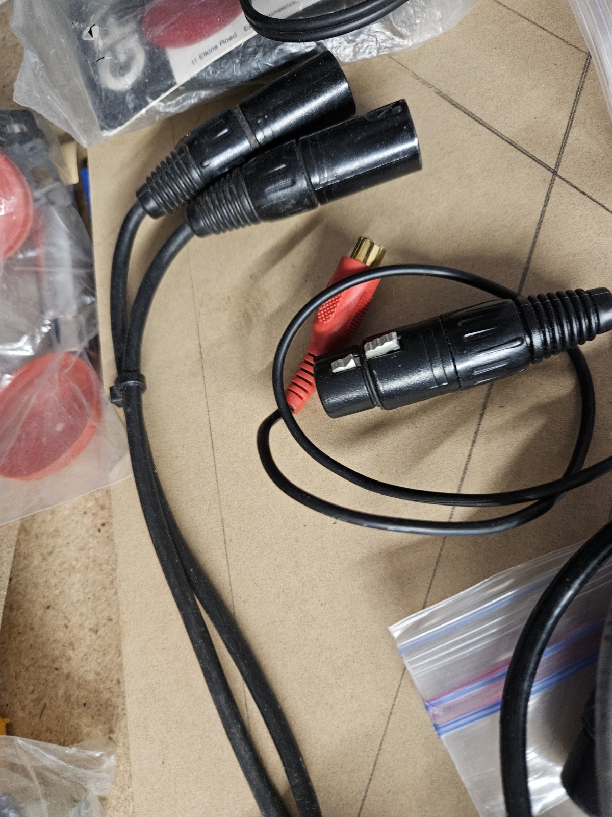 Adcom Car Audio Processors And Packages Of Balanced Cables Untested