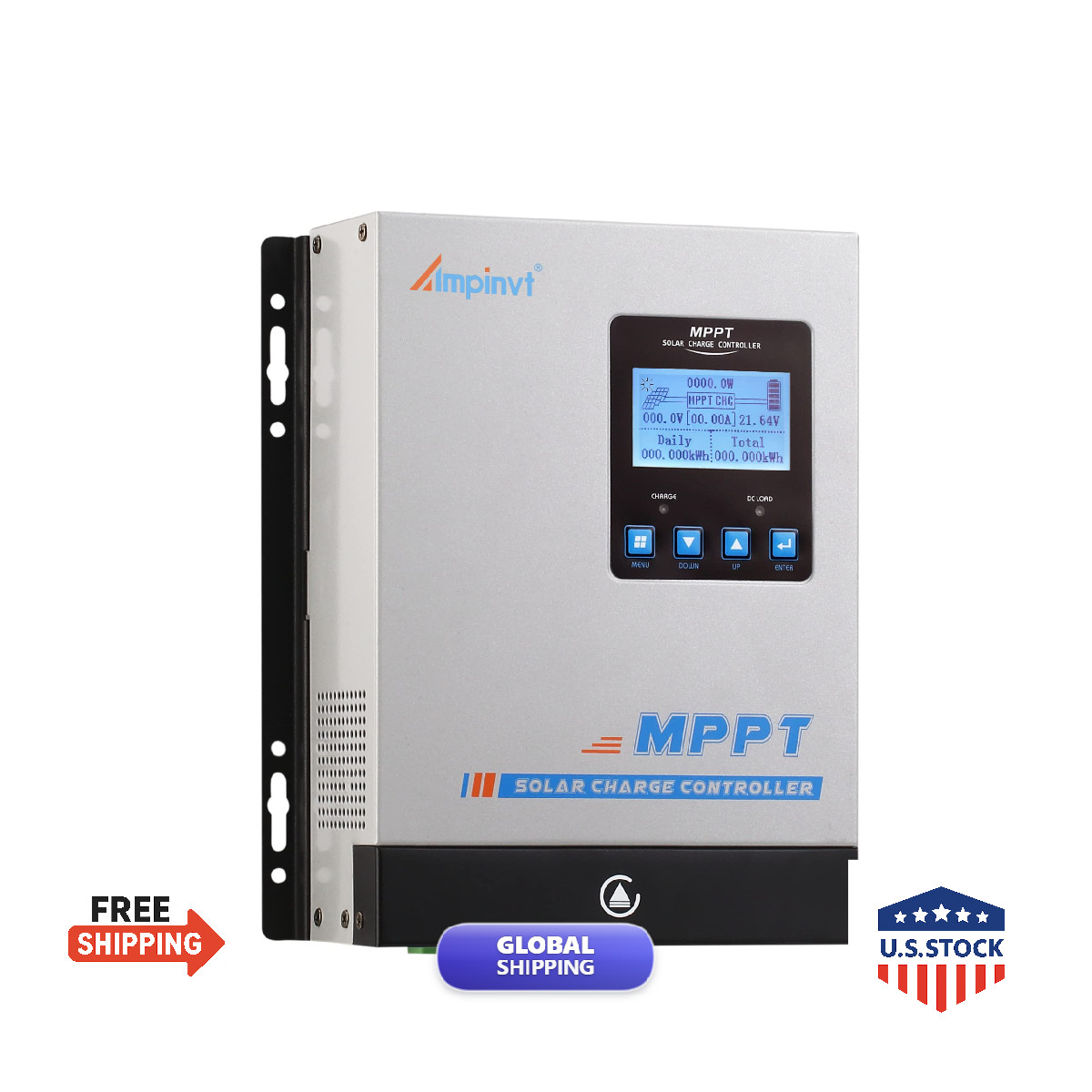 Ampinvt Mppt Solar Charge Controller 60A 12V 24V 36V 48V Battery System Automax