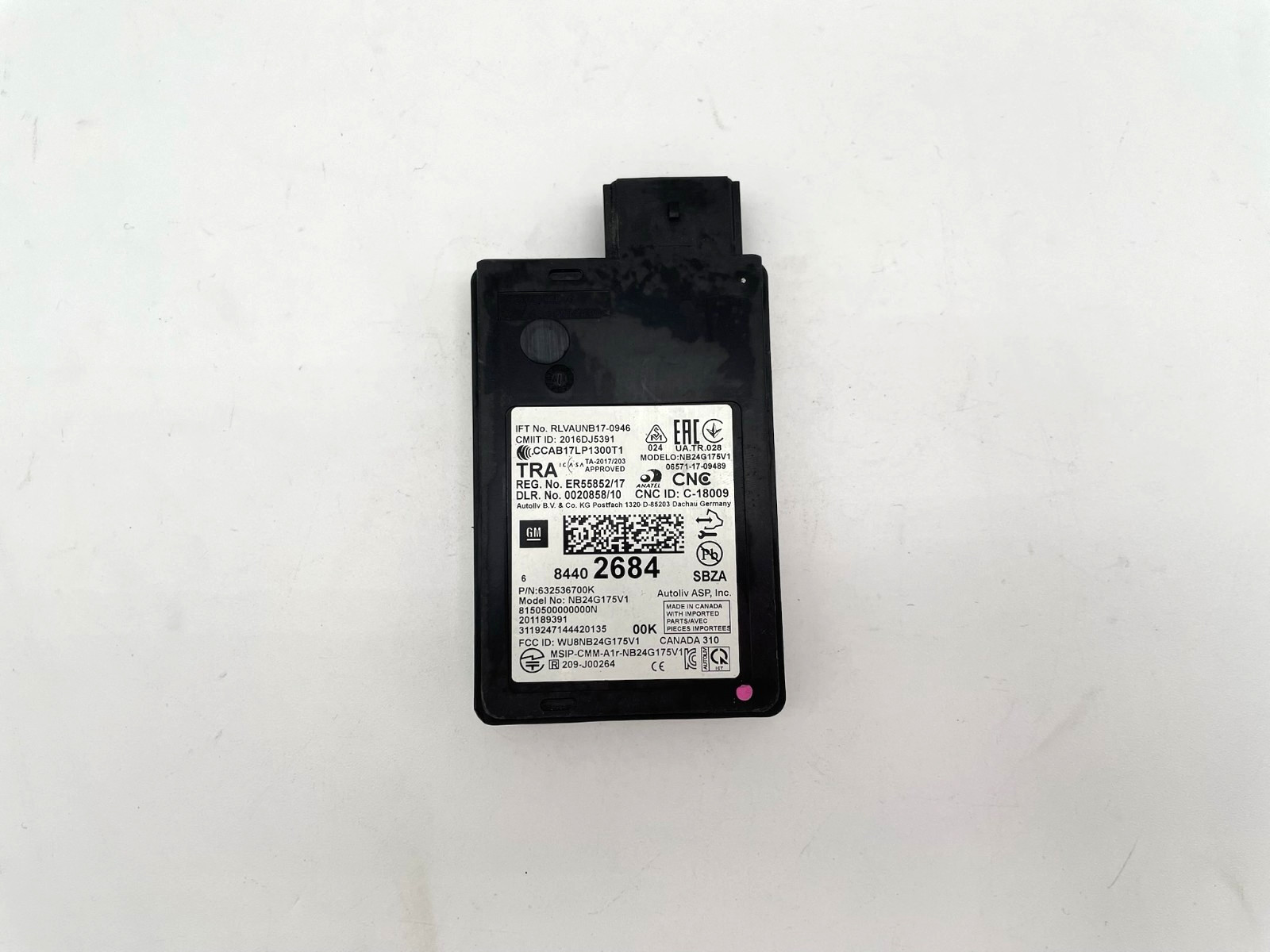2017-2020 CHEVY IMPALA REAR RIGHT BLIND SPOT RADAR SENSOR MODULE 84402684 OEM