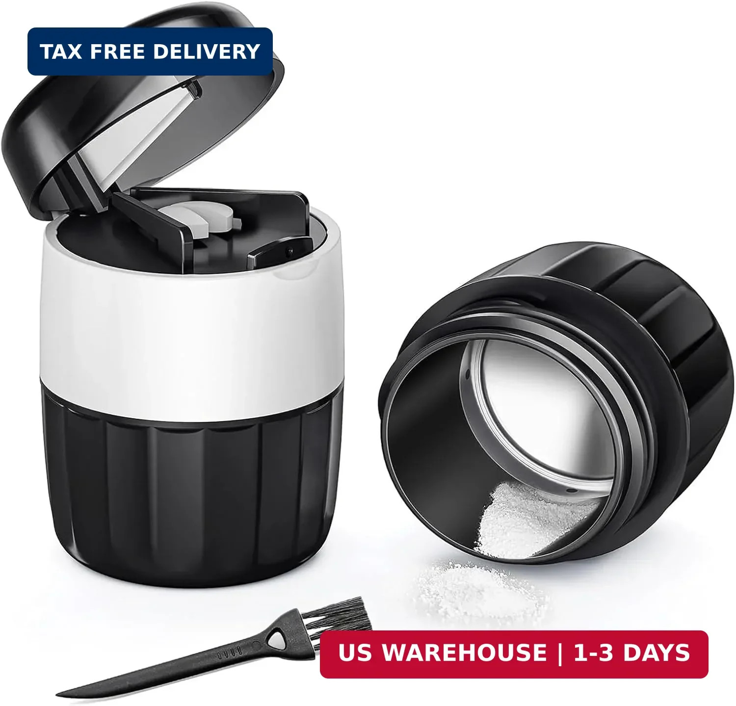 DEPAD 3-in-1 Pill Crusher and Pill Cutter, Pills Crusher Fine Powder with Stainl