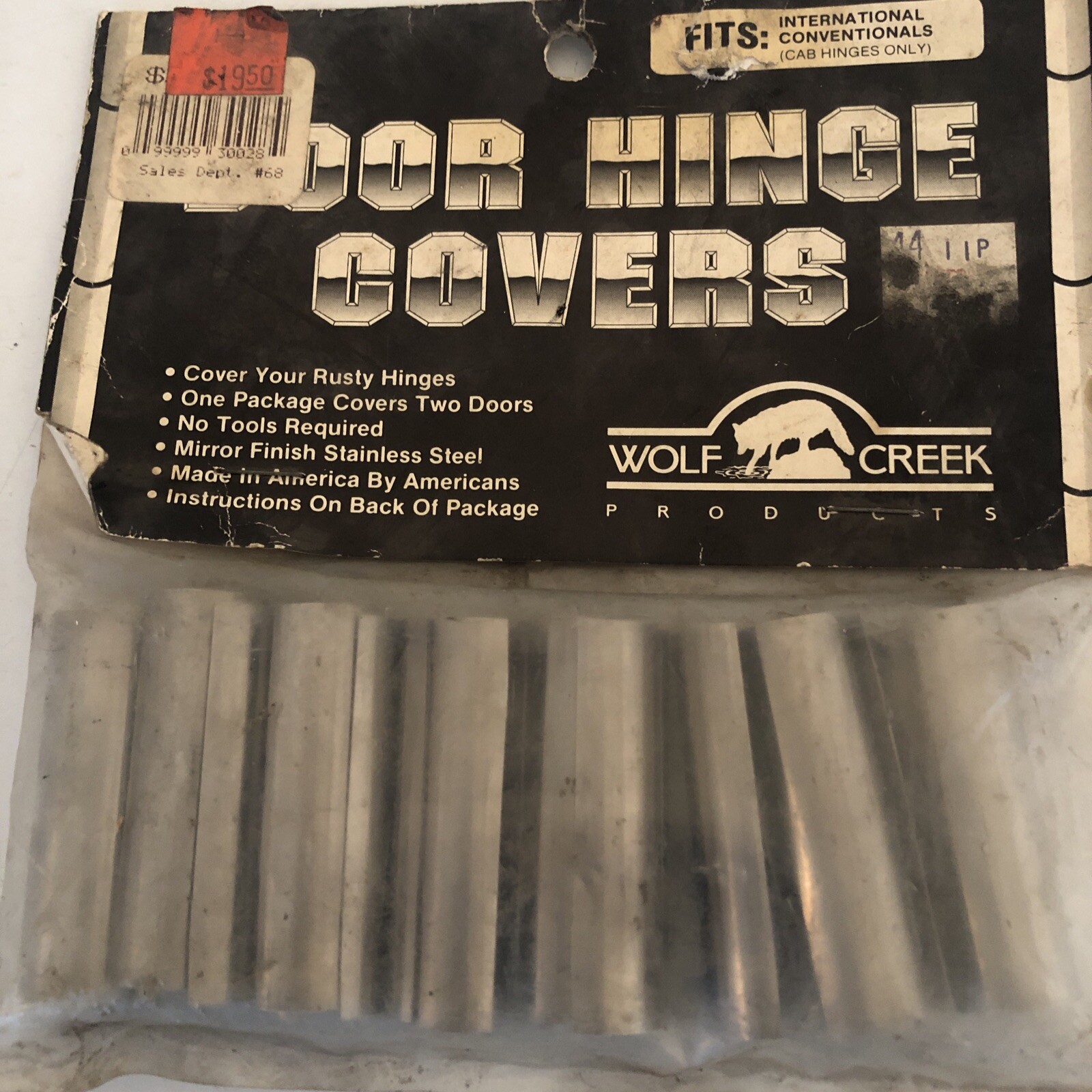 INTERNATIONAL CONVENTIONAL CAB HINGE COVERS WOLF CREEK PRODUCTS NEW