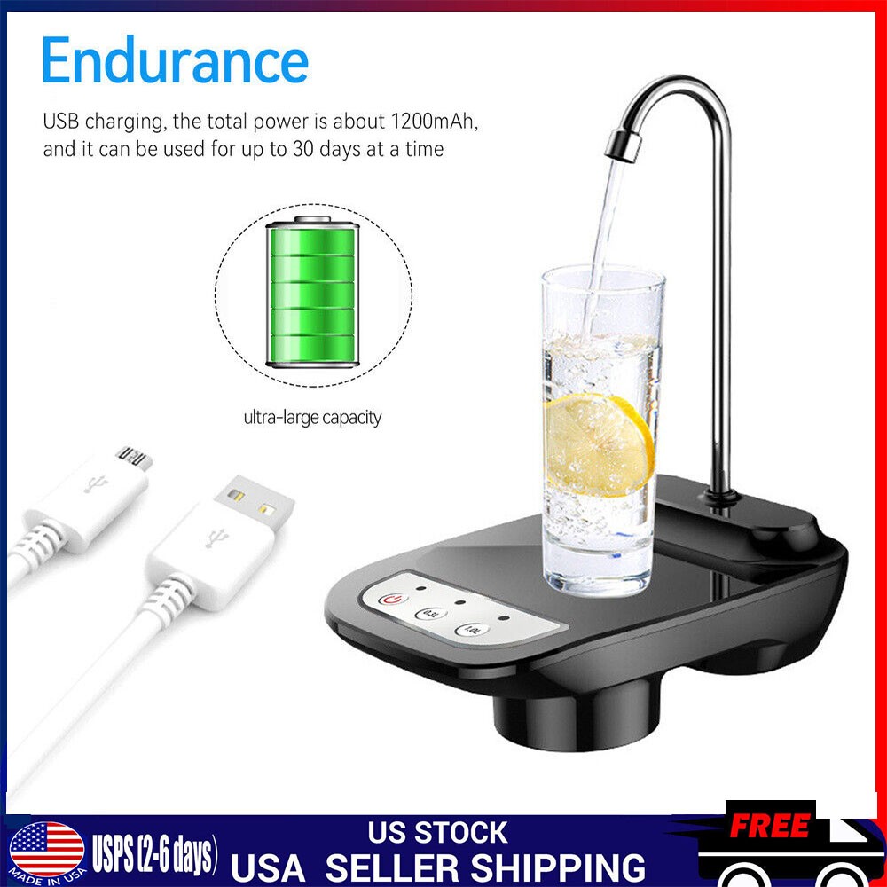 Universal Bottle 5 Gallon USB Pump Water Jug Automatic Dispenser Electric Switch