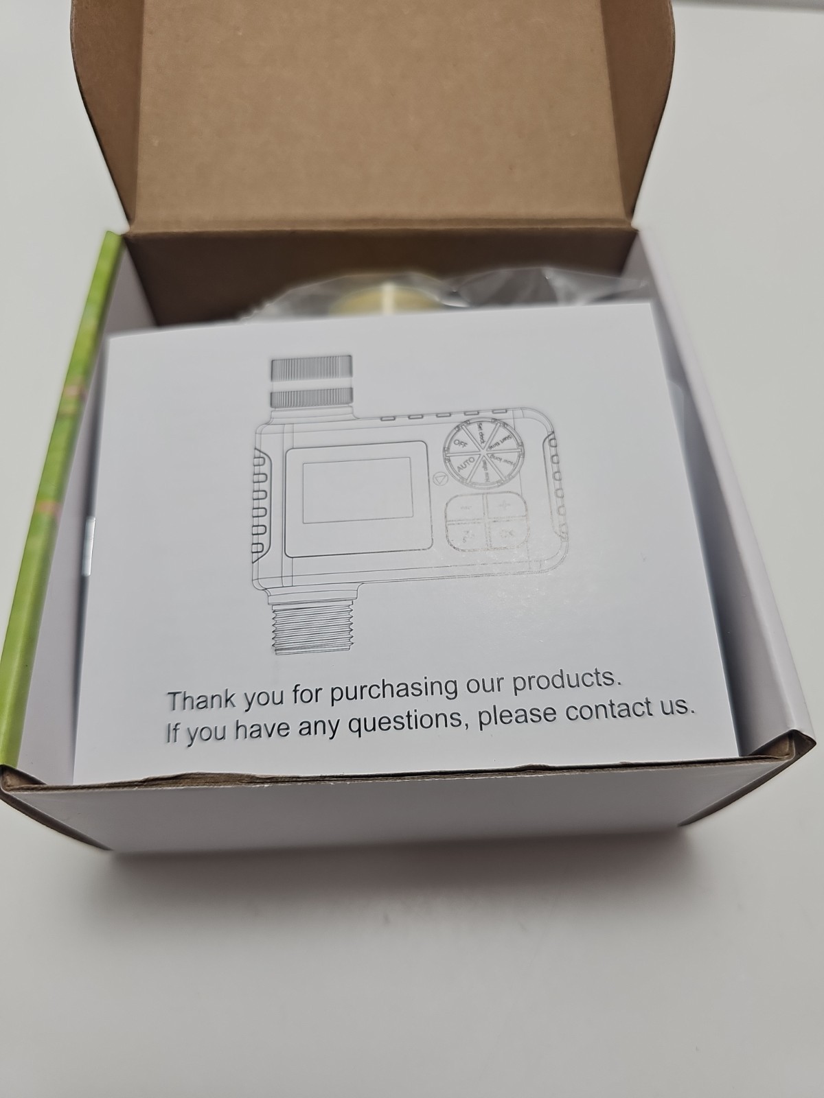 Sprinkler Timer with Brass Inlet and Outlet, Programmable Water Timer for Out...