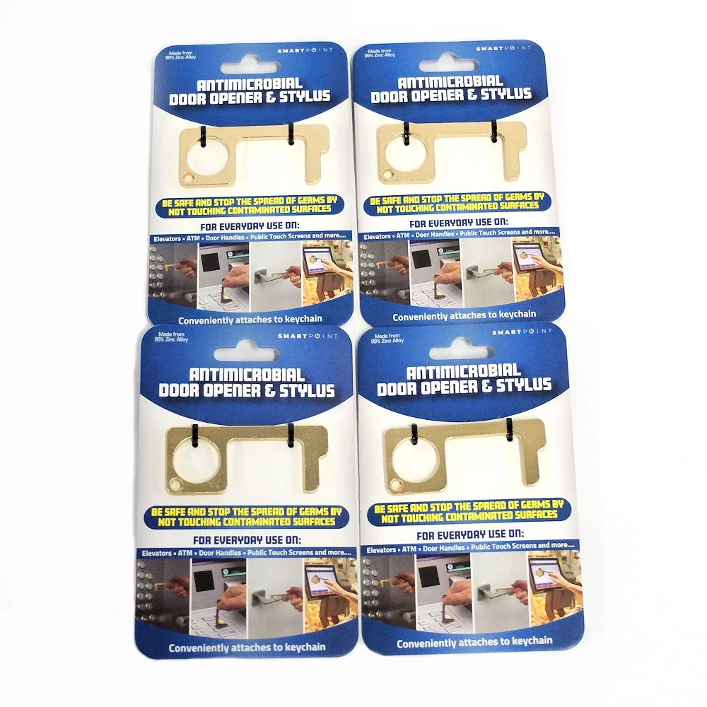 Antimicrobial Door Opener and Stylus in Gold - Set of 4