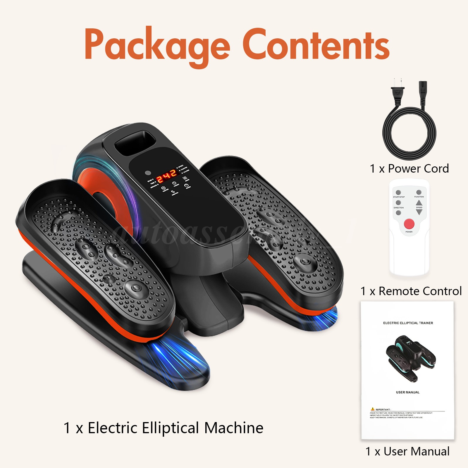 Ellipse Leg Exerciser Under Desk Elliptical Machine as Seen on TV Seated Eclipse