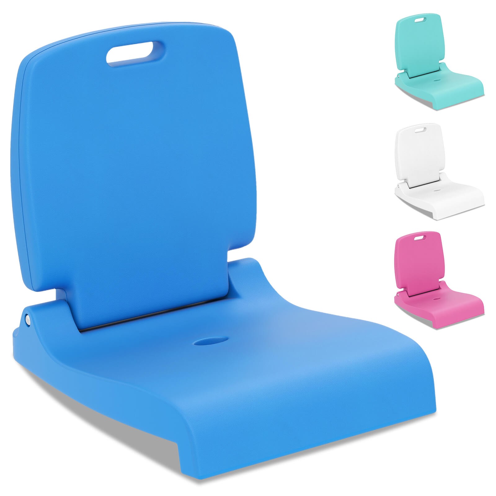 Poolside Chair for Edge of Pool w/Back Support & Handles Portable Picnic Chair