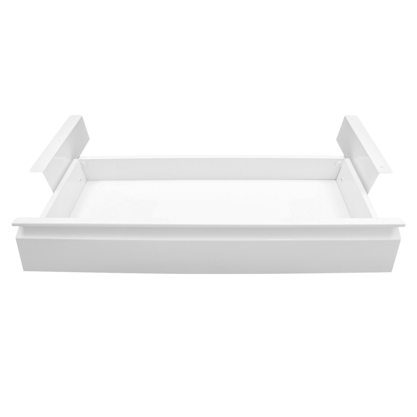 22" Desk Drawer Organizer Tray, Slide Out Office Under Desk Organizer Tray White