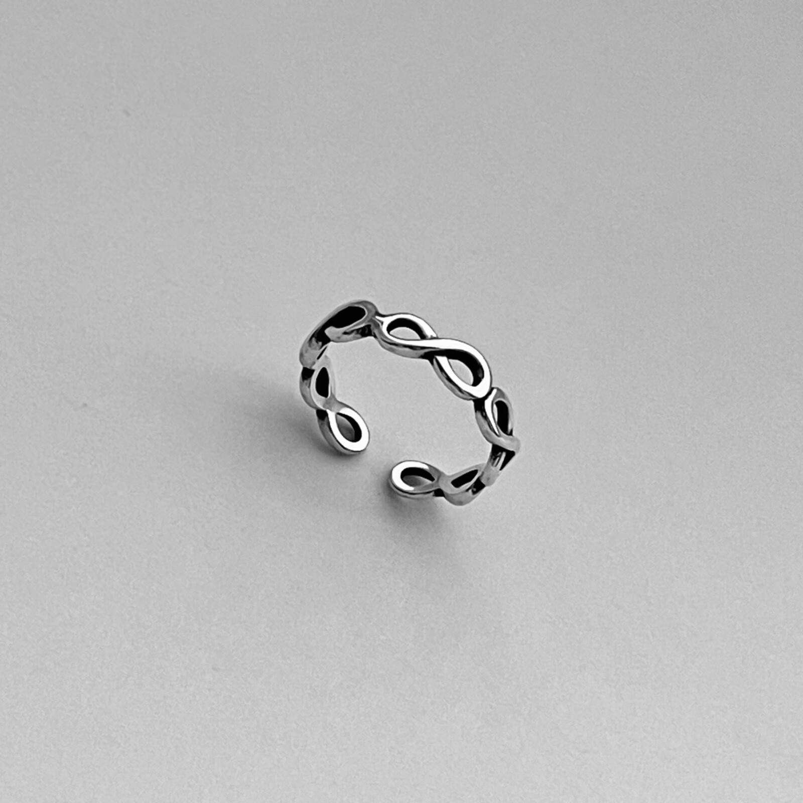 Sterling Silver Eternity Infinity Toe Ring, Silver Ring, Love Ring