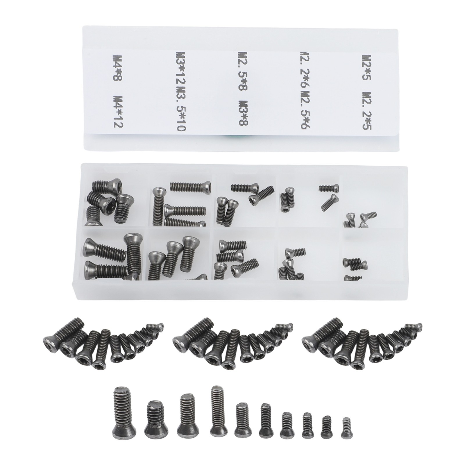 CNC Screw Set of 50 for Securely Fixing Carbide Inserts on Tool Holders
