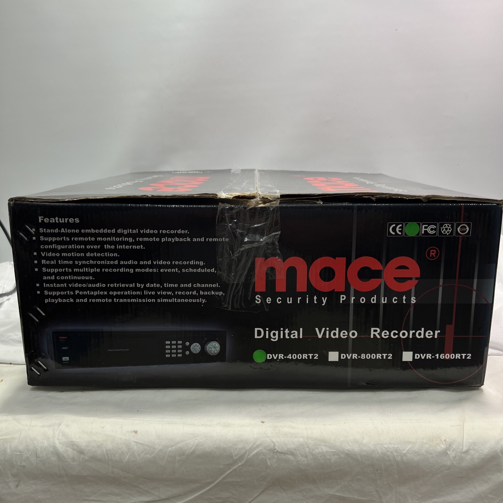 MACE Security Products - DVR, Model DVR-400RT2, Black ~ NEW See Description.