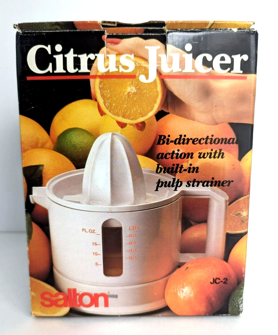 Salton Electrical Citrus Juicer JC 2 Juice Level Window Owner's Manual 1990s