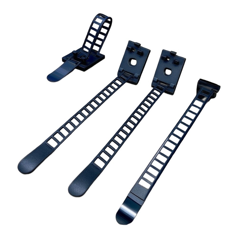 100pcs Black For Cable Holder Base Nylon 91mm for Home Office For Cable Control