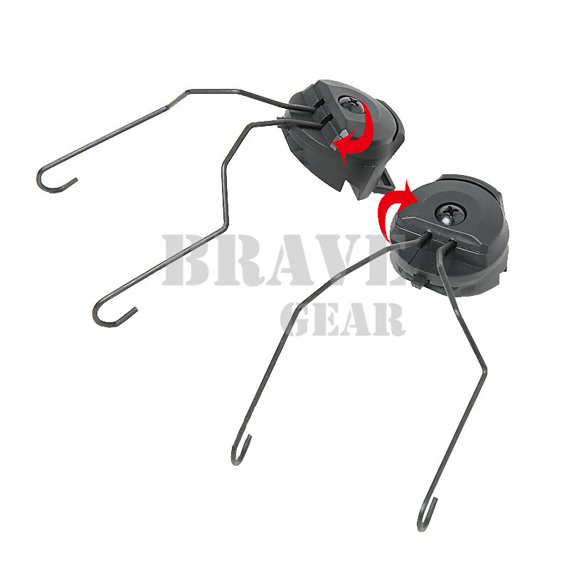 Tactical Rotating Helmet ACH-ARC Rail Adapter Bracket Set for MSA Sordin Headset