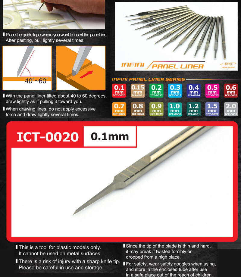 Infini Model Infini Panel Liner Series Chisel #0.1mm