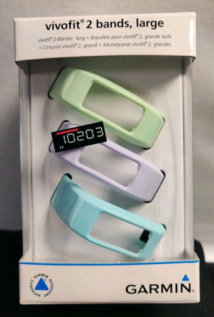 Garmin Vivofit 2 Replacement Bands 3 Pack Size Small Lavender Green Blue New