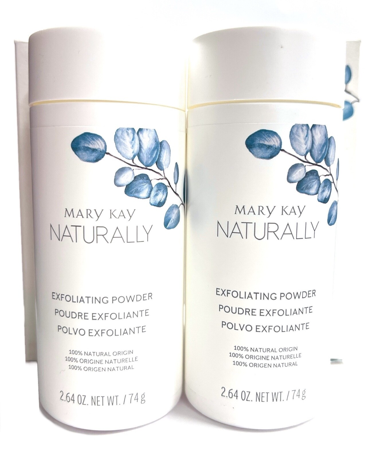 MARY KAY NATURALLY EXFOLIATING POWDER~LOT OF 2~100% NATURAL ORIGIN~NIB!