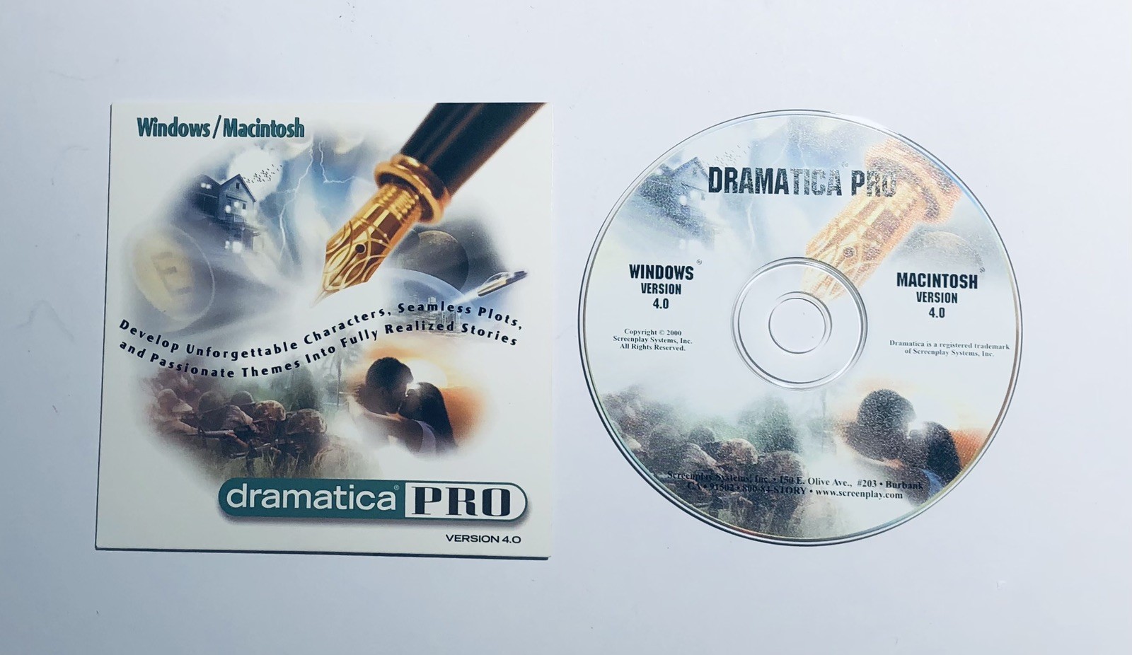 Write Brothers Dramatica Pro Version 4.0 Windows PC & Mac Software Big Box