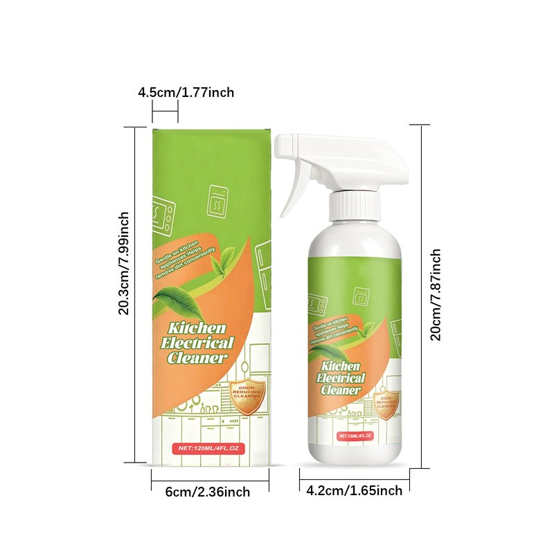 2 PCS Electrolyzed Ion Kitchen Cleaner Spray, Cleanse Kitchen Appliance Cleaner