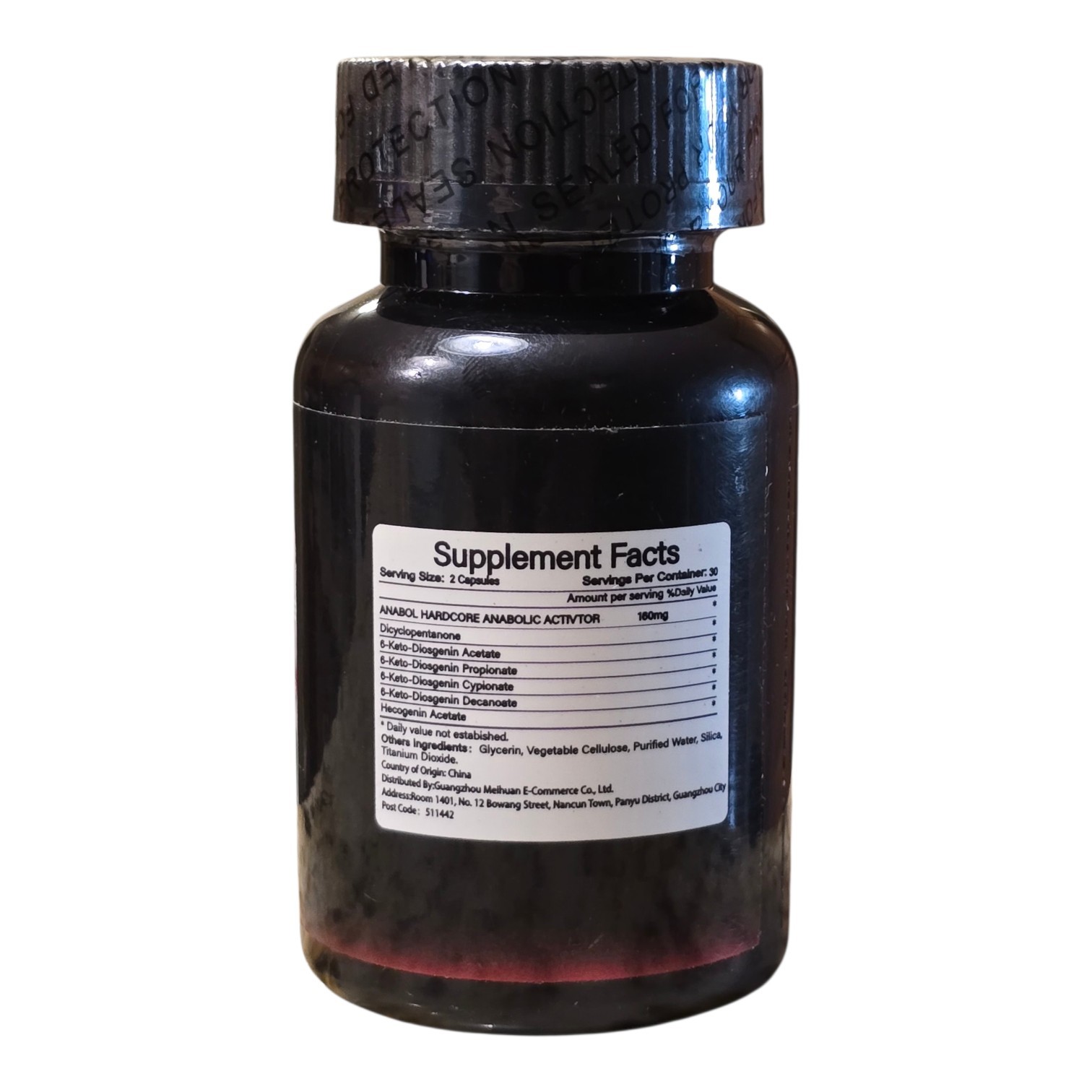 Anabol Hardcore Advanced Bodybuilding Supplement | 60 Capsules | Energy Support