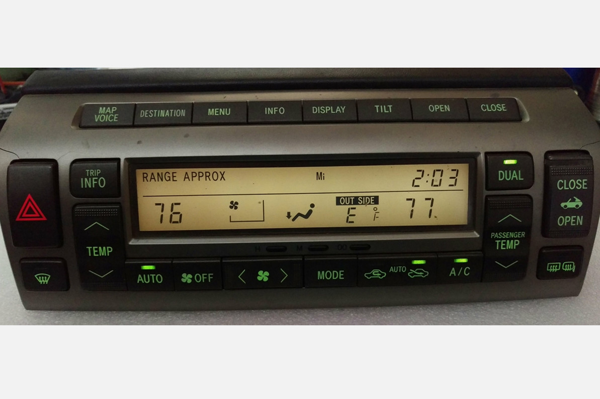 REPAIR SERVICE: 2002-2009 Lexus SC430 Climate Control LCD Screen