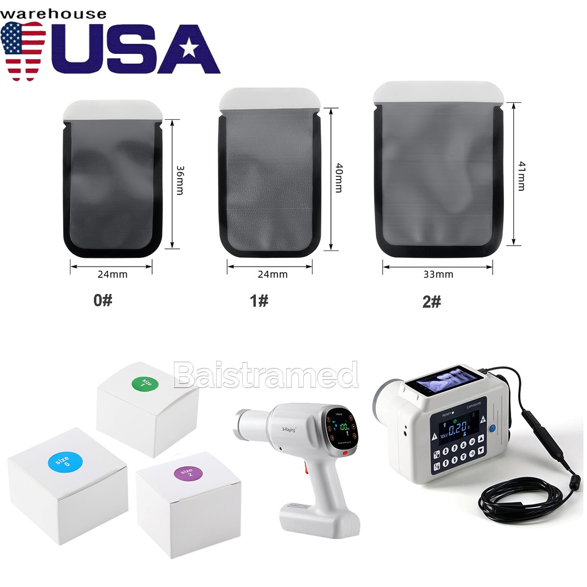 Dental Barrier Envelope Bag X Ray Film Protective/X Portable Ray Digital Machine