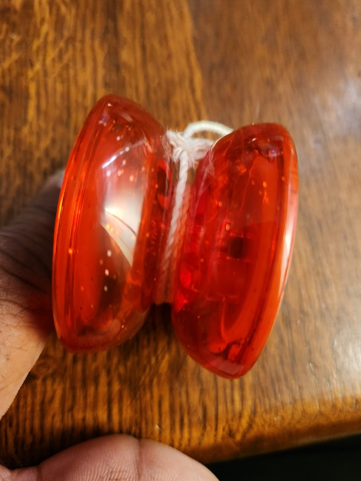 Vintage Soaring Eagle Trick Yo-Yo Red Glitter