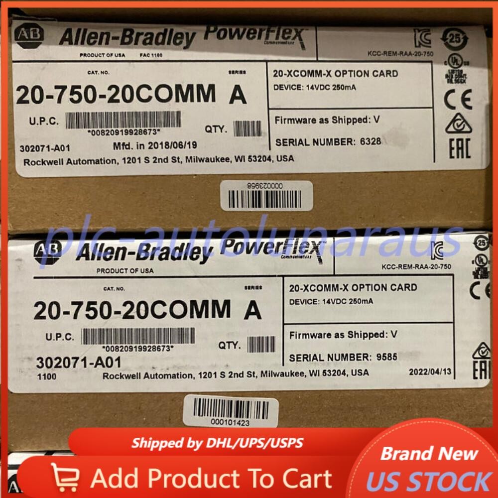 New AB 20-750-20COMM PowerFlex Inverter Communication Card US Free Tax