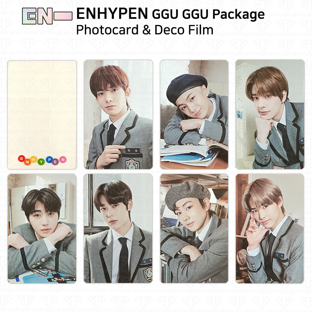 Enhypen 2021 GGU GGU Package Official Photocard Deco Film KPOP K-POP