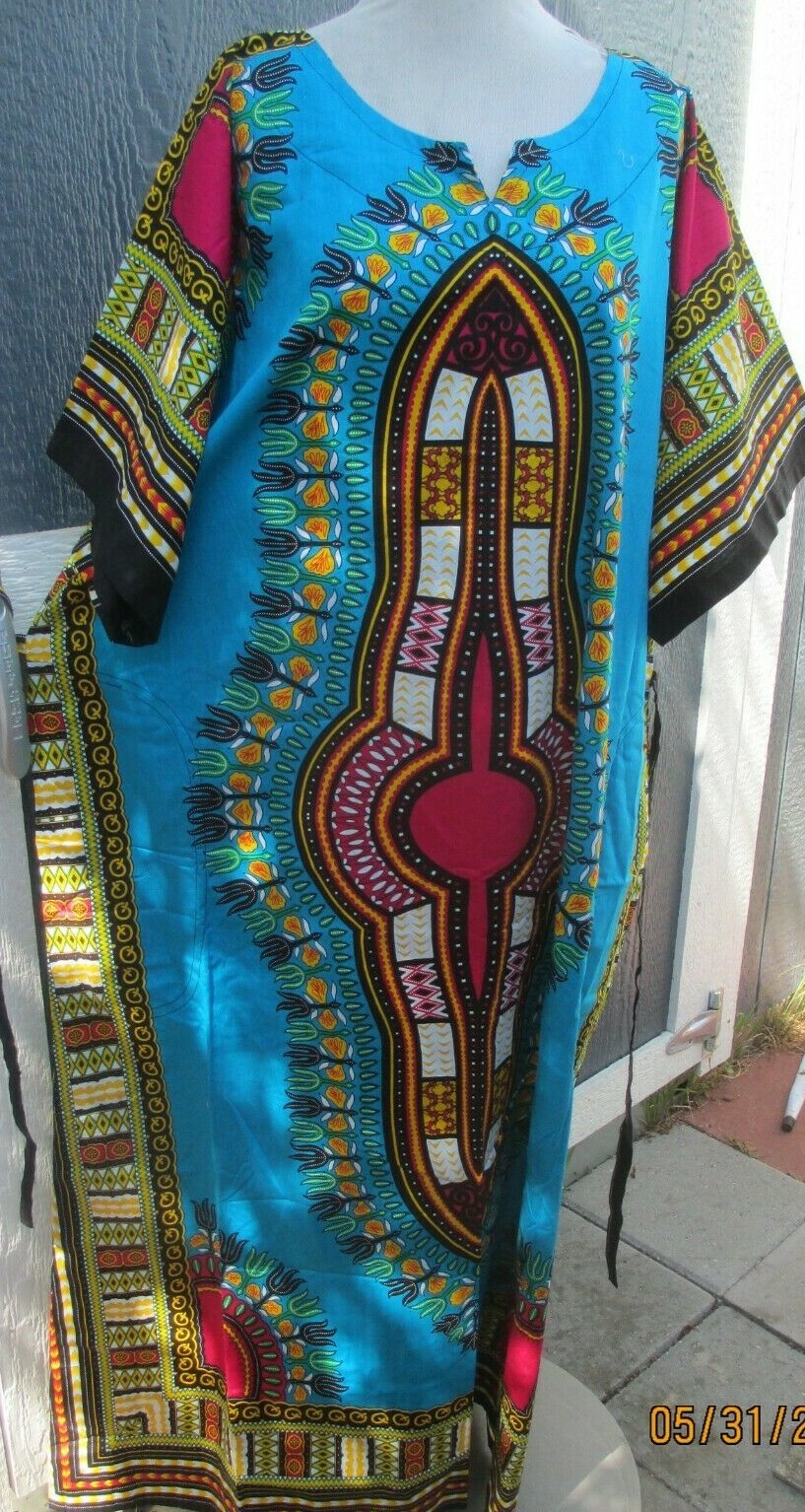New Dashiki African Blouse Women Traditional Dress long cafan2 XL Size58