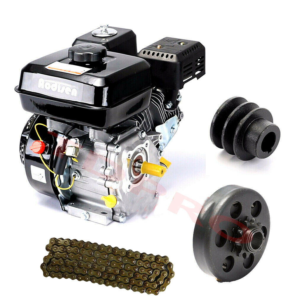 7.0 HP OHV Go Kart Engine Motor Log Splitter Gas Motor Lawn Mower + 420 Cutch