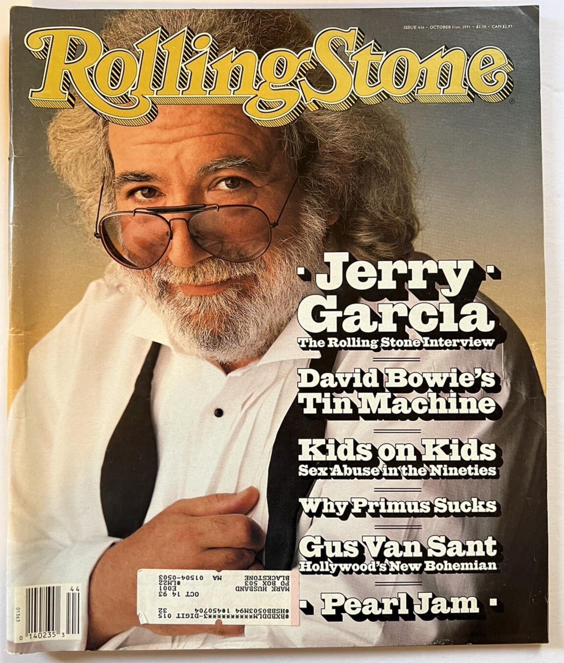 Rolling Stone Magazine #616 10/31/1991 Jerry Garcia - The Grateful Dead  - Bowie