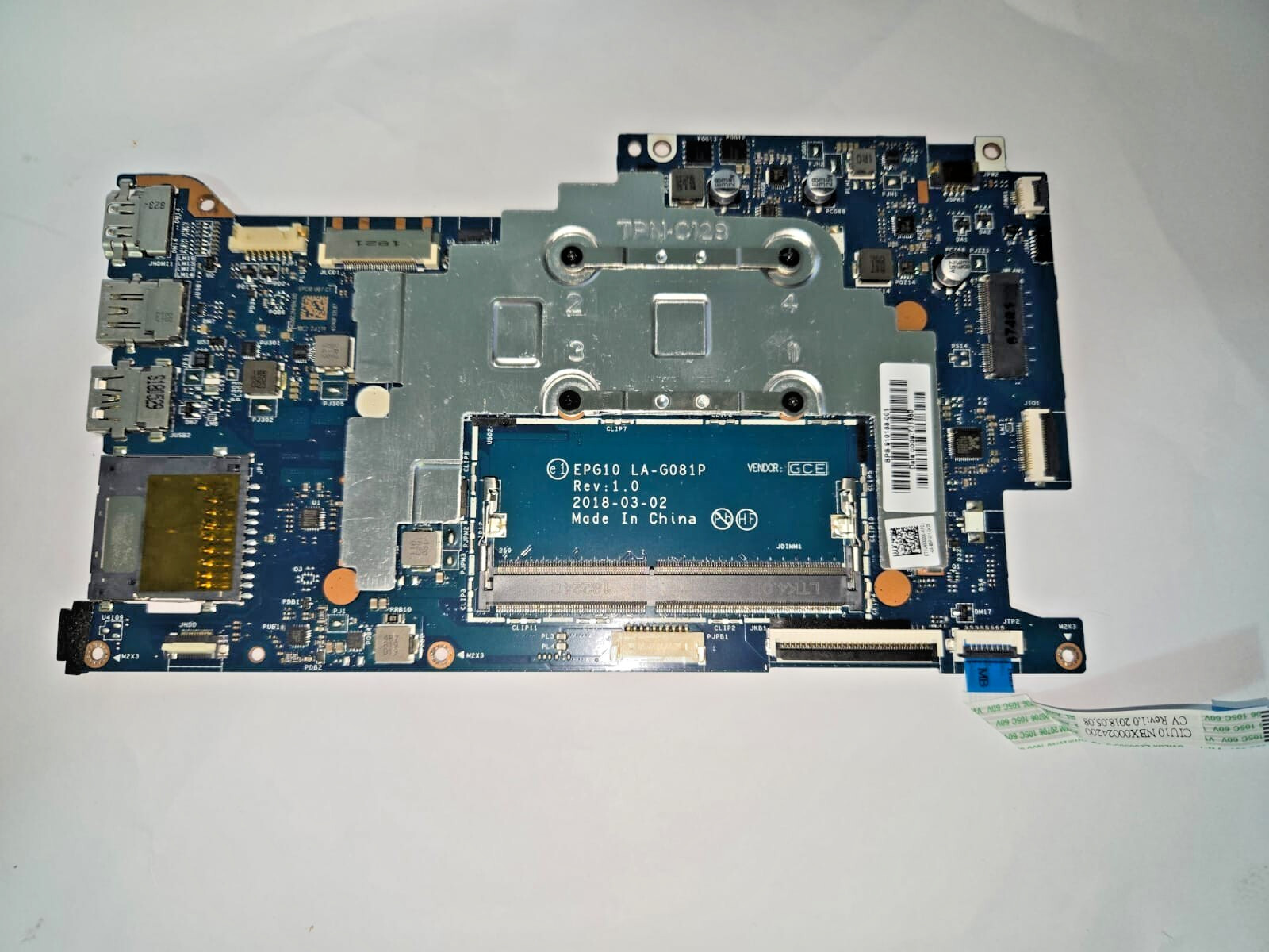 HP Pavilion X360 11-AA 11-AB Motherboard EPG10 LA-G081P w/ Intel Pentium Silver