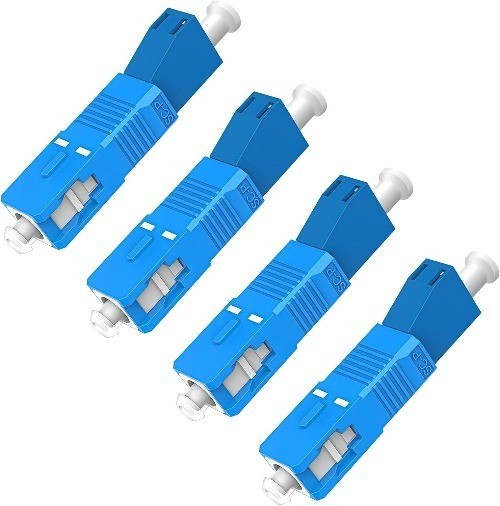 SC/UPC Male LC/UPC Female Fiber Optic Adapter 4 Pack 9/125um Single Mode SC to