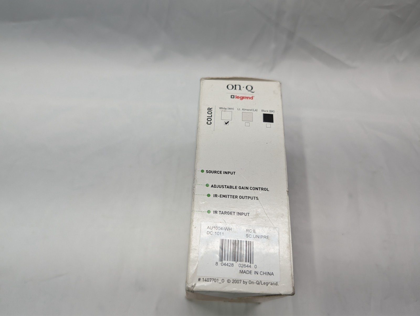 Legrand On-Q AU1004-WH Audio System Single Source Input - White