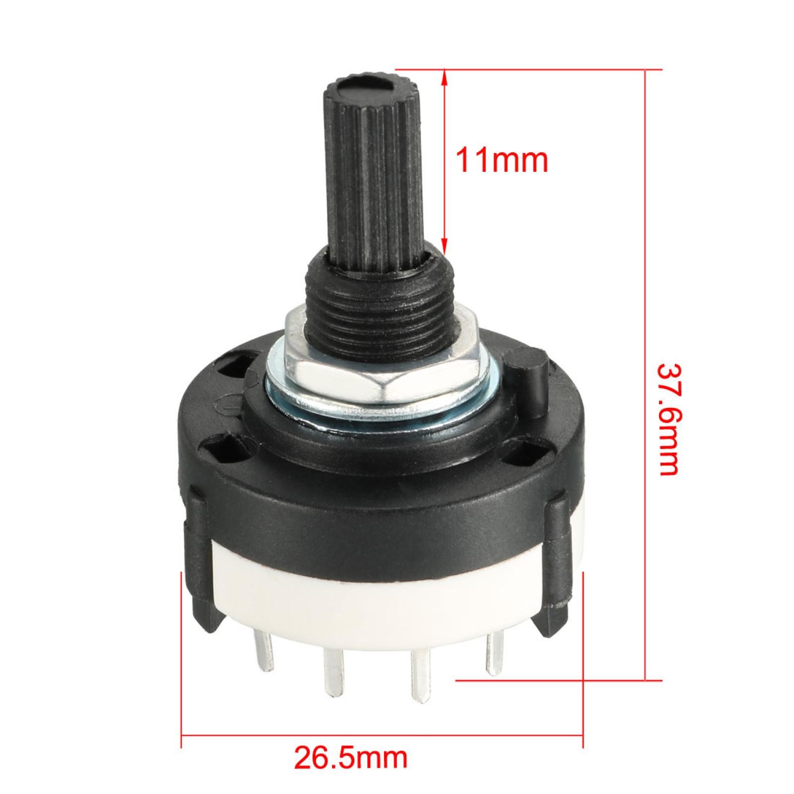 3P4T 3Pole 4Position Single Deck Band Selector Rotary Switch