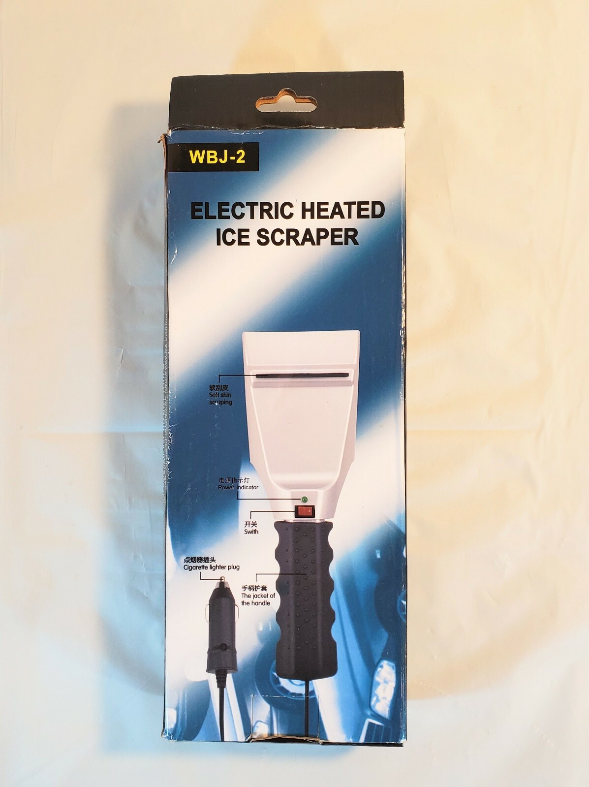Electric Heated Ice Scraper Car Auto Cigarette Lighter Plug Snow Melt