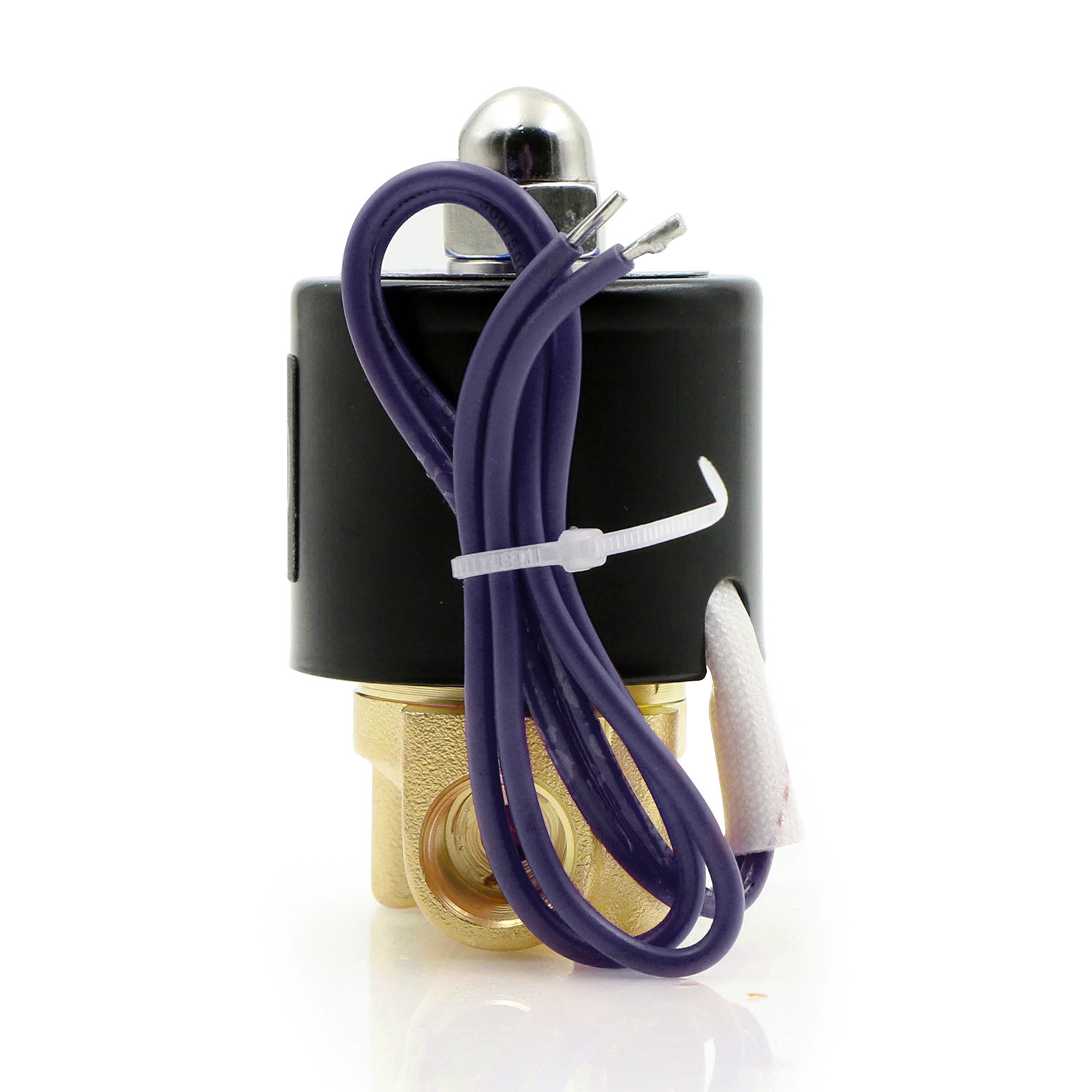 U.S. Solid Electric Solenoid Valve 1/4 inch Brass 12V DC