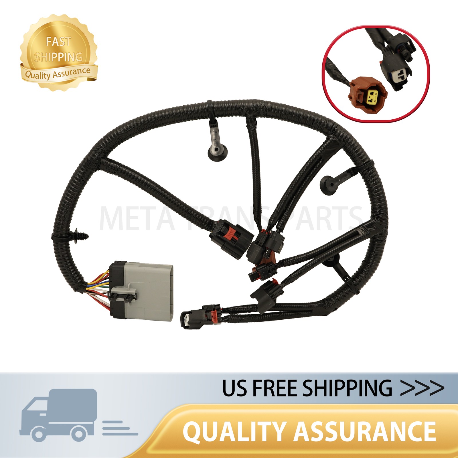 NEW 68087837AC For 12-23 Jeep JK JL Wrangler 3.6L Engine Injector Wiring Harness