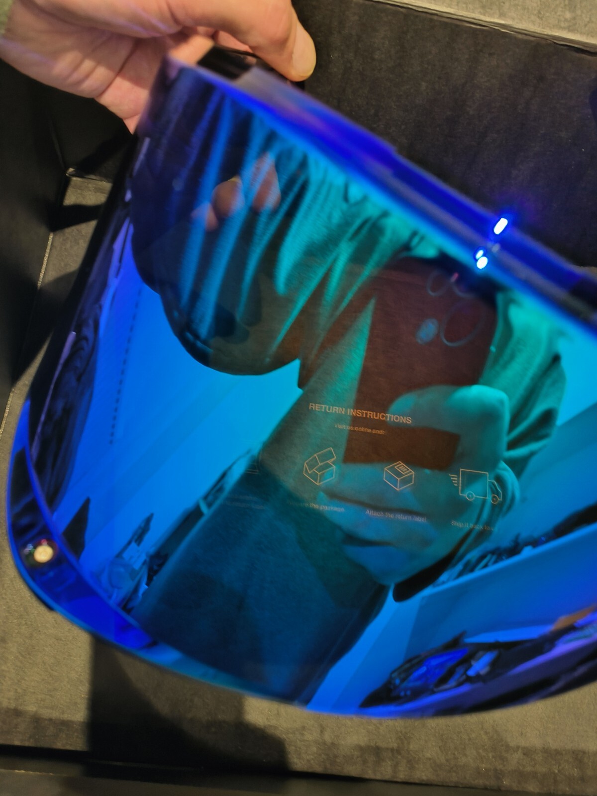 AGV K6S Visor Lens Blue