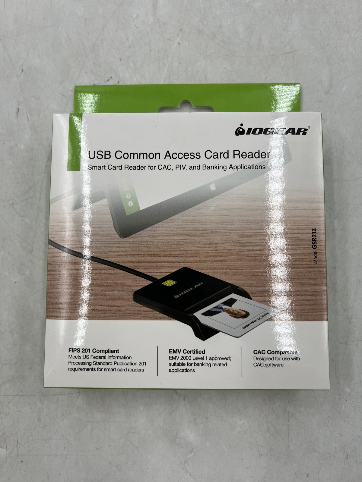 NEW SEALED IOGEAR GSR212 USB Common Access Card Reader (Non-TAA) Free Shipping