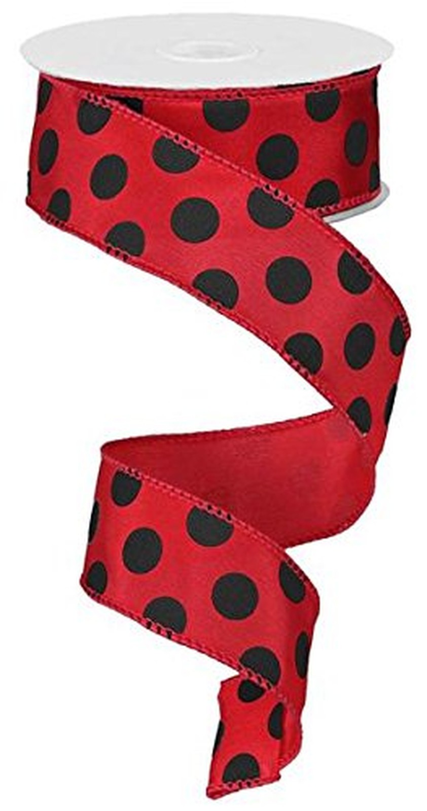 Craig Bachman 1.5" Big Polka Dot Ribbon: 10 Yards (Red, Black, 1.5") Craft Fl...